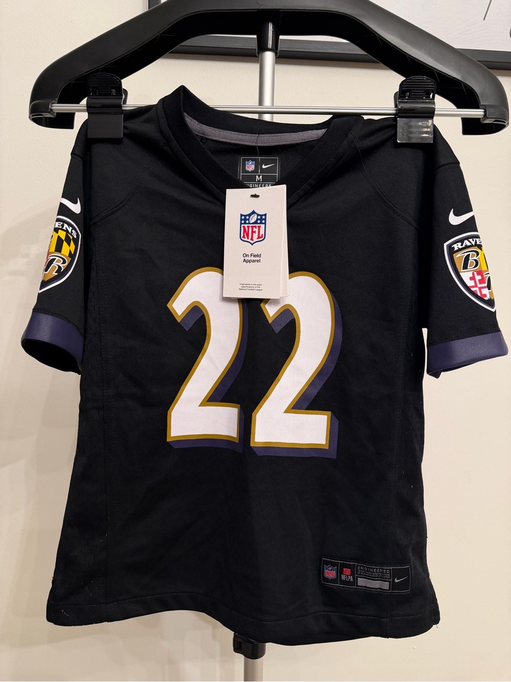 Nike Youth Baltimore Ravens Derrick Henry #22 Youth Jersey Black Size M 5/6